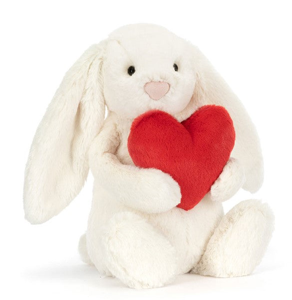 Bashful Red Love Heart Bunny